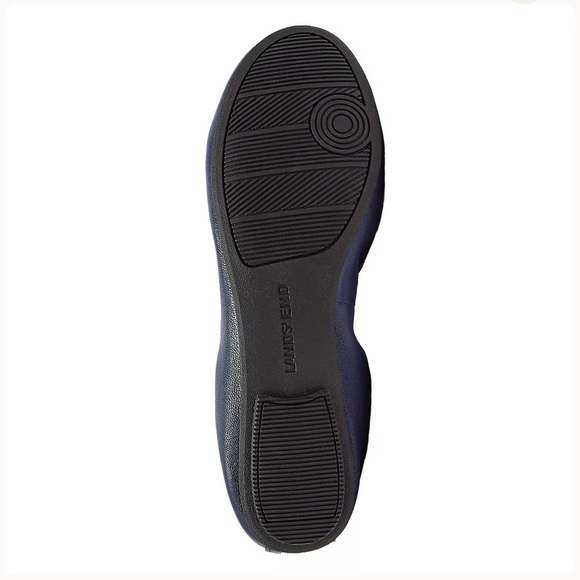 Lands end leather Flats shoes comfort slip blue - Picture 10 of 10